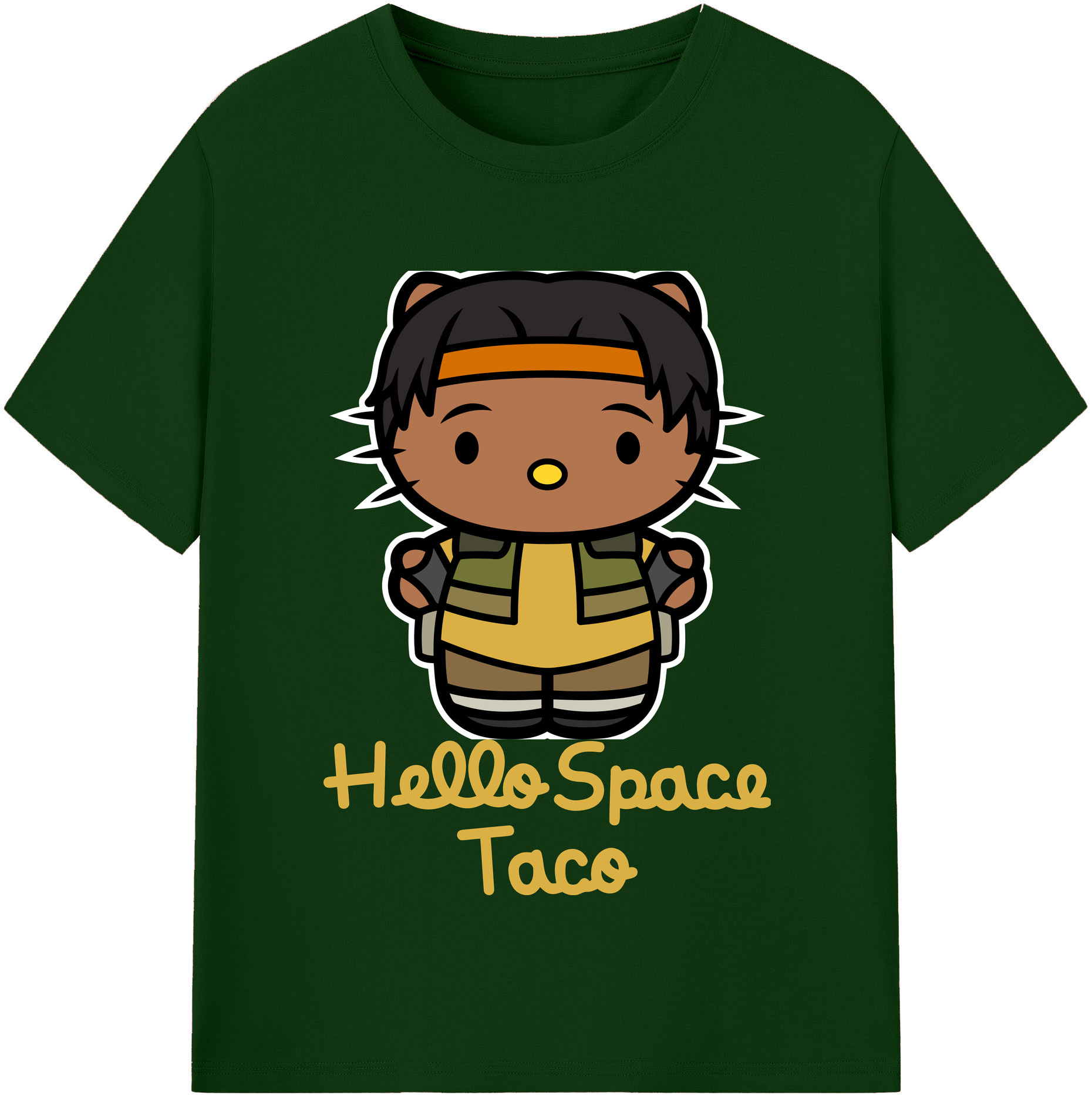 （画像用） Hello Kitty ハローキティ 綿100％半袖Tシャツ（フロントプリント）